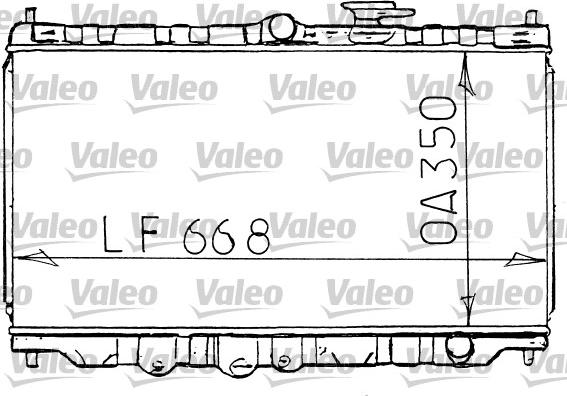 Valeo 731100 - Радиатор, охлаждение двигателя autospares.lv