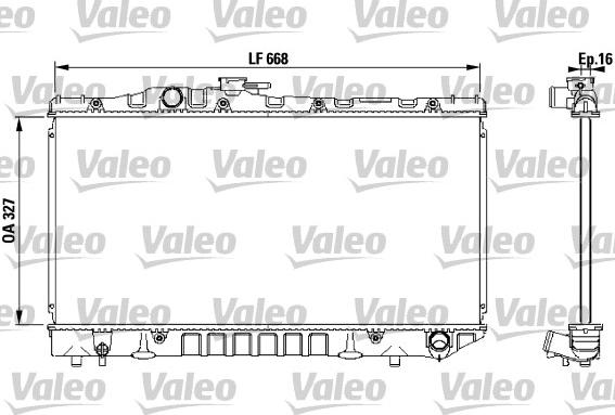 Valeo 731 115 - Радиатор, охлаждение двигателя autospares.lv