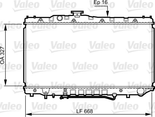 Valeo 731110 - Радиатор, охлаждение двигателя autospares.lv