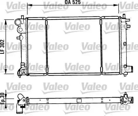 Valeo 731186 - Радиатор, охлаждение двигателя autospares.lv