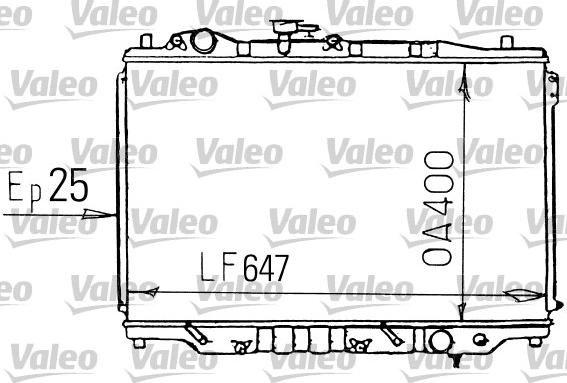 Valeo 731139 - Радиатор, охлаждение двигателя autospares.lv