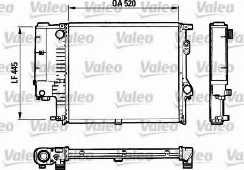 Valeo 731125 - Радиатор, охлаждение двигателя autospares.lv