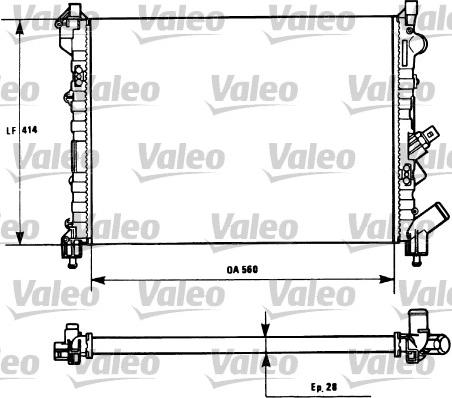 Valeo 731128 - Радиатор, охлаждение двигателя autospares.lv