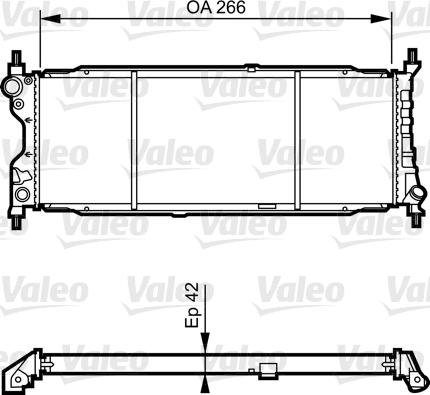 Valeo 731179 - Радиатор, охлаждение двигателя autospares.lv