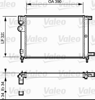 Valeo 731177 - Радиатор, охлаждение двигателя autospares.lv