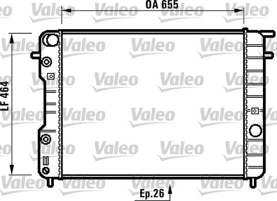 Valeo 731840 - Радиатор, охлаждение двигателя autospares.lv