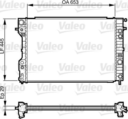 Valeo 731841 - Радиатор, охлаждение двигателя autospares.lv