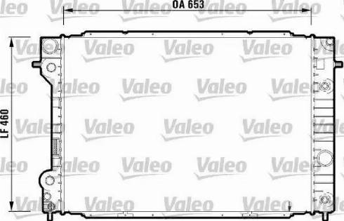 Valeo 731843 - Радиатор, охлаждение двигателя autospares.lv