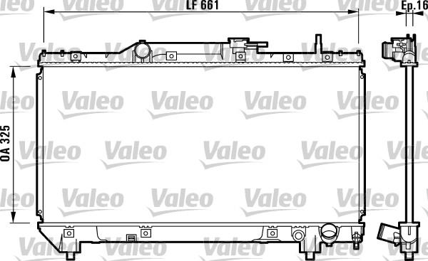 Valeo 731831 - Радиатор, охлаждение двигателя autospares.lv