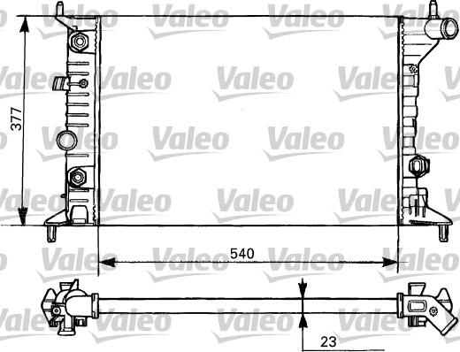 Valeo 731393 - Радиатор, охлаждение двигателя autospares.lv