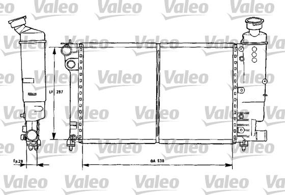 Valeo 731301 - Радиатор, охлаждение двигателя autospares.lv