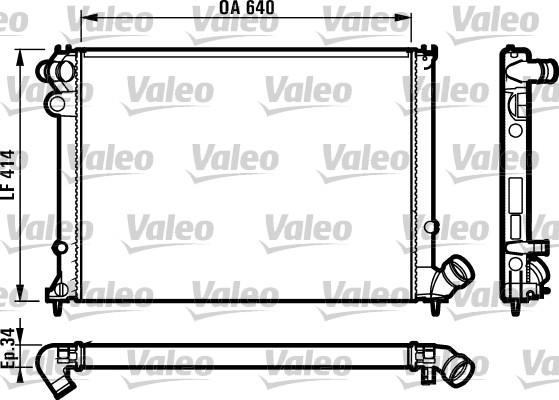 Valeo 731384 - Радиатор, охлаждение двигателя autospares.lv