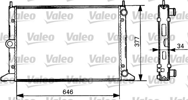 Valeo 731386 - Радиатор, охлаждение двигателя autospares.lv