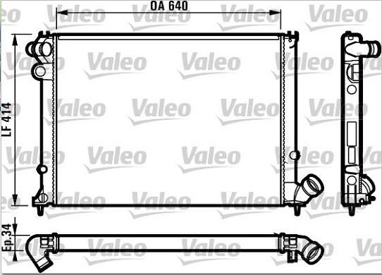 Valeo 731382 - Радиатор, охлаждение двигателя autospares.lv