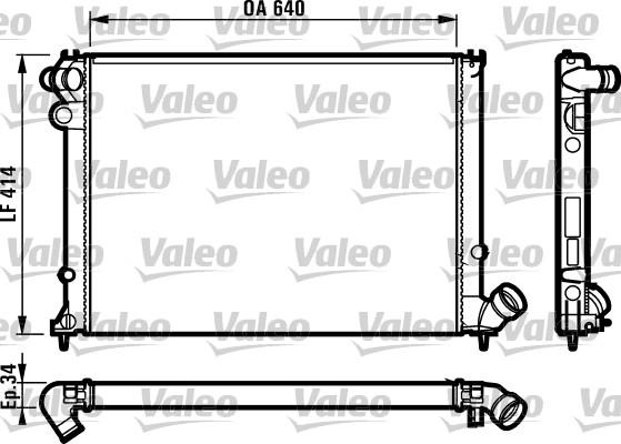 Valeo 731382 - Радиатор, охлаждение двигателя autospares.lv