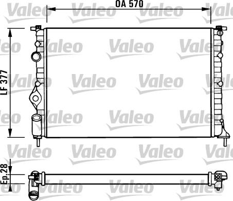 Valeo 731379 - Радиатор, охлаждение двигателя autospares.lv