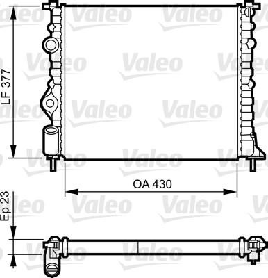 Valeo 731378 - Радиатор, охлаждение двигателя autospares.lv