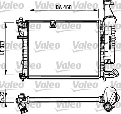 Valeo 731295 - Радиатор, охлаждение двигателя autospares.lv