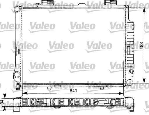 Valeo 731291 - Радиатор, охлаждение двигателя autospares.lv