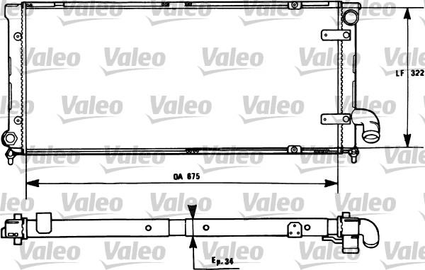 Valeo 731269 - Радиатор, охлаждение двигателя autospares.lv