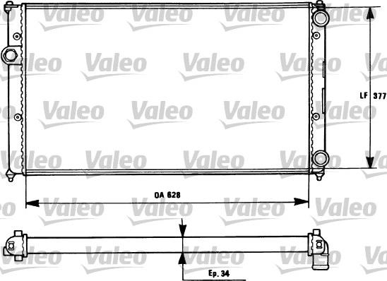 Valeo 731265 - Радиатор, охлаждение двигателя autospares.lv