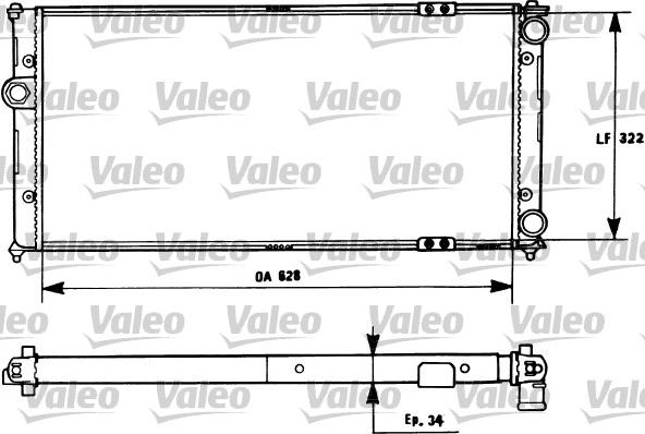 Valeo 731266 - Радиатор, охлаждение двигателя autospares.lv