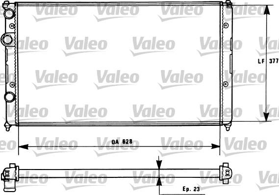 Valeo 731268 - Радиатор, охлаждение двигателя autospares.lv