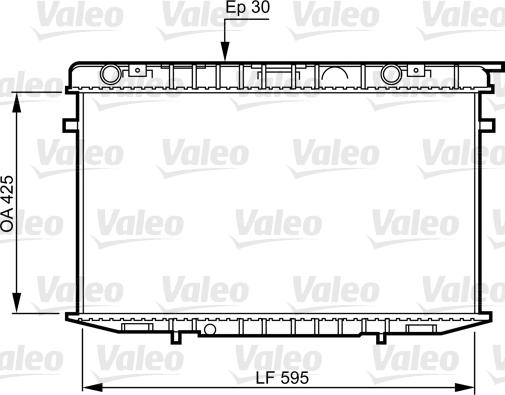 Valeo 731236 - Радиатор, охлаждение двигателя autospares.lv