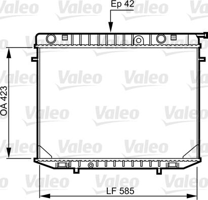 Valeo 731237 - Радиатор, охлаждение двигателя autospares.lv