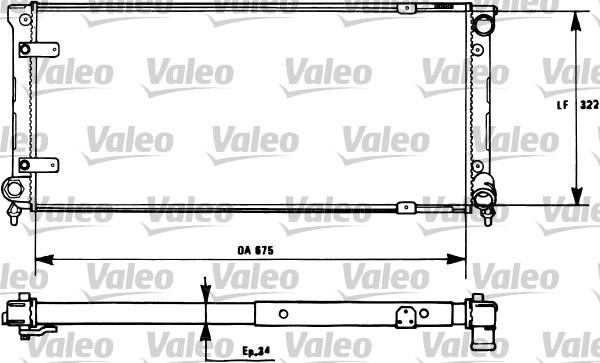 Valeo 731271 - Радиатор, охлаждение двигателя autospares.lv