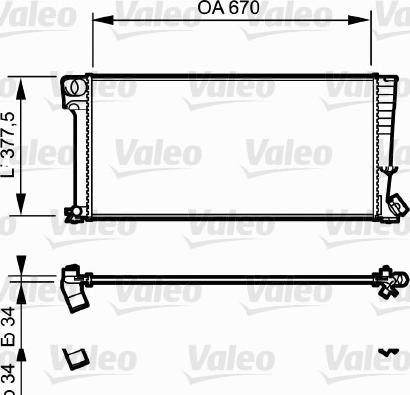 Valeo 731743 - Радиатор, охлаждение двигателя autospares.lv