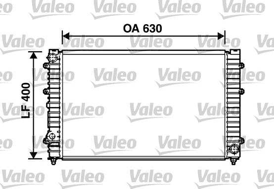 Valeo 731758 - Радиатор, охлаждение двигателя autospares.lv