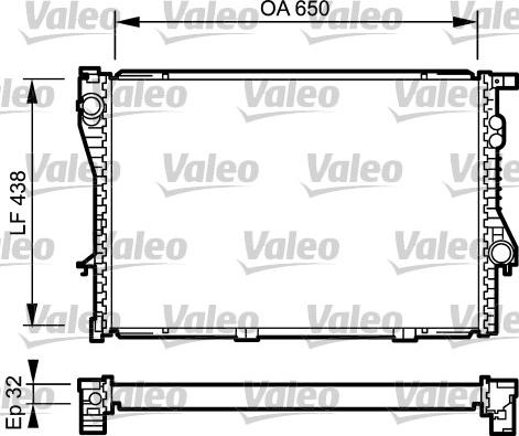 Valeo 731766 - Радиатор, охлаждение двигателя autospares.lv