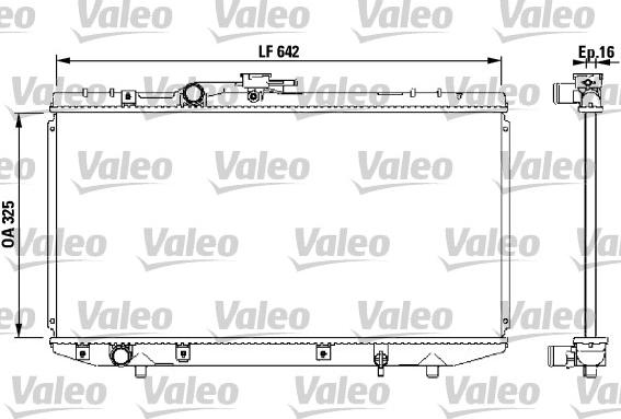 Valeo 731714 - Радиатор, охлаждение двигателя autospares.lv