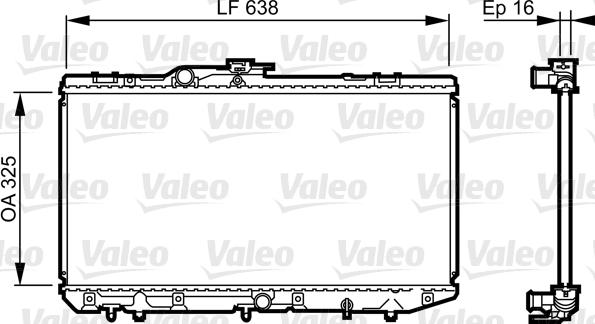 Valeo 731713 - Радиатор, охлаждение двигателя autospares.lv