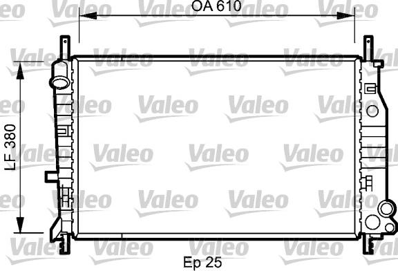 Valeo 731724 - Радиатор, охлаждение двигателя autospares.lv