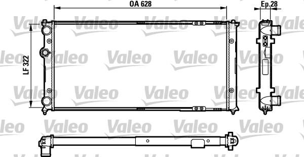 Valeo 731728 - Радиатор, охлаждение двигателя autospares.lv