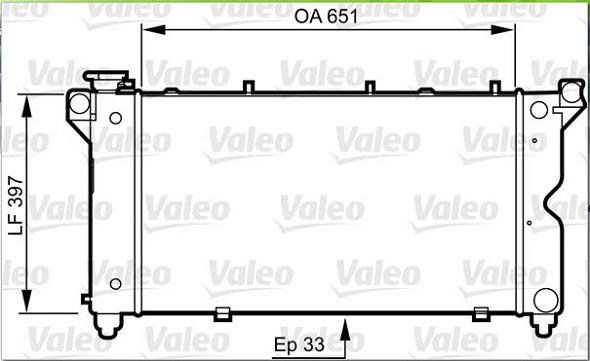 Valeo 731723 - Радиатор, охлаждение двигателя autospares.lv