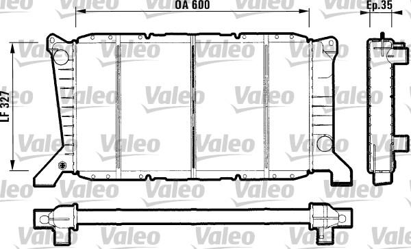 Valeo 731779 - Радиатор, охлаждение двигателя autospares.lv