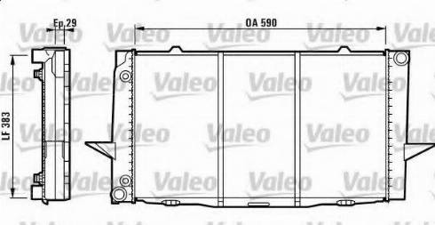 Valeo 731776 - Радиатор, охлаждение двигателя autospares.lv