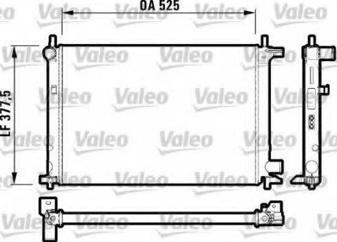 Valeo 731770 - Радиатор, охлаждение двигателя autospares.lv