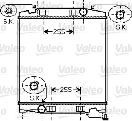 Valeo 733410 - Радиатор, охлаждение двигателя autospares.lv