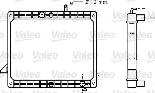 Valeo 733421 - Радиатор, охлаждение двигателя autospares.lv