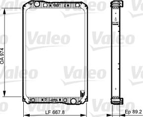 Valeo 733545 - Радиатор, охлаждение двигателя autospares.lv