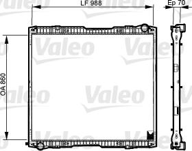 Valeo 733540 - Радиатор, охлаждение двигателя autospares.lv