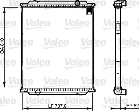 Valeo 733516 - Сердцевина радиатора, охлаждение двигателя autospares.lv