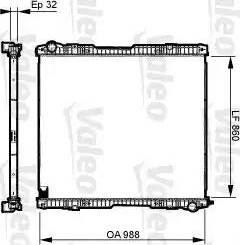 Valeo 733539 - Радиатор, охлаждение двигателя autospares.lv