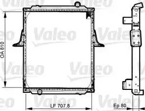 Valeo 733534 - Радиатор, охлаждение двигателя autospares.lv