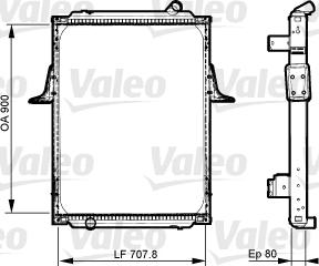 Valeo 733536 - Радиатор, охлаждение двигателя autospares.lv