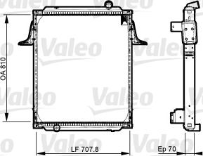 Valeo 733538 - Радиатор, охлаждение двигателя autospares.lv